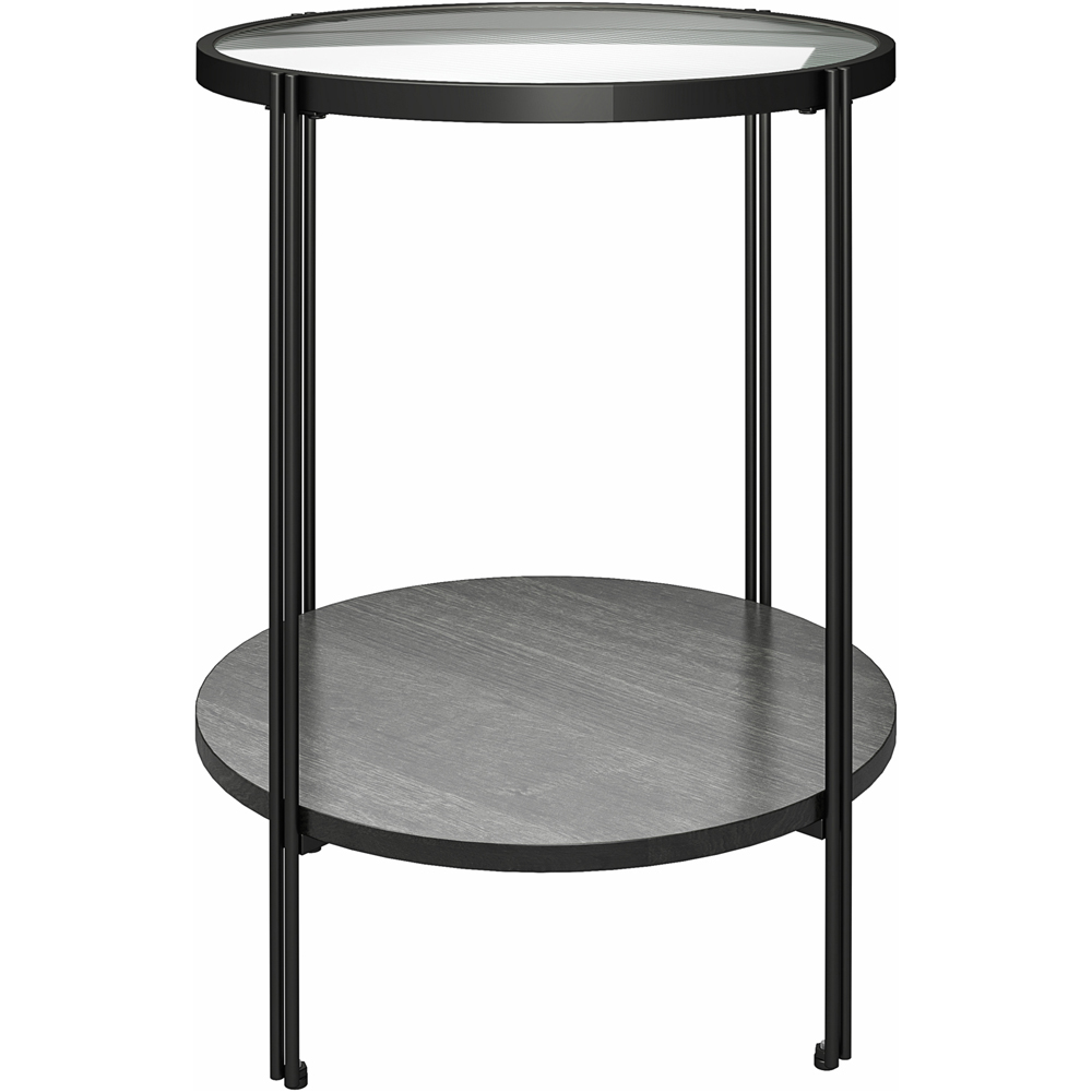 Dorel Wainwright Black Oak Round End Table Image 3