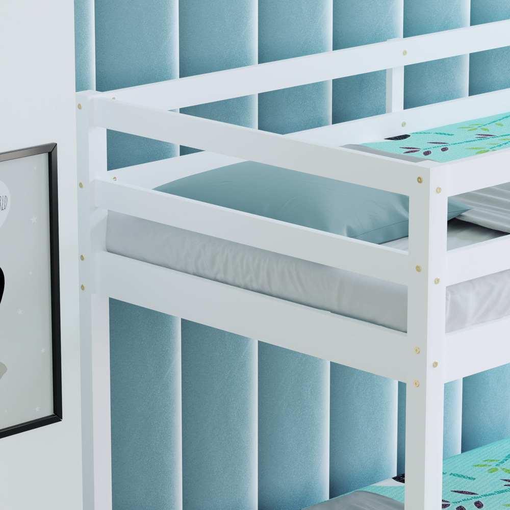 Vida Designs Sydney Triple Sleeper White Bunk Bed Image 4