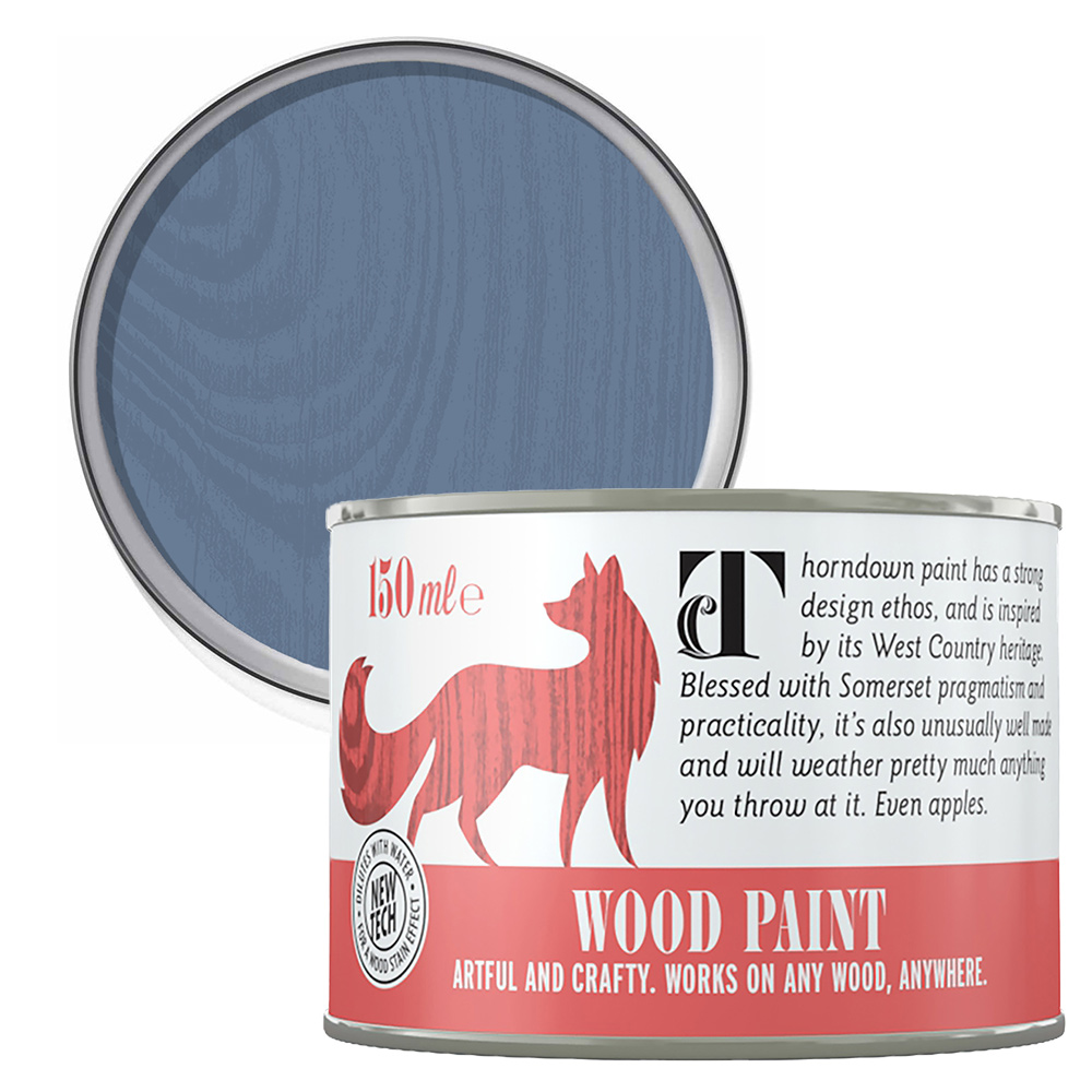 Thorndown Peregrine Blue Satin Wood Paint 150ml Image 1