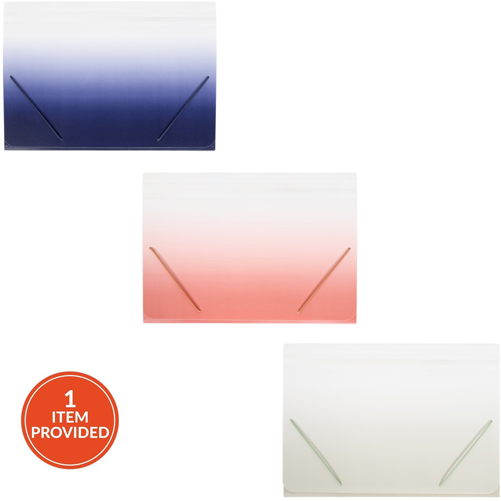 Ombre A4 6 Pocket Expanding File Image 1