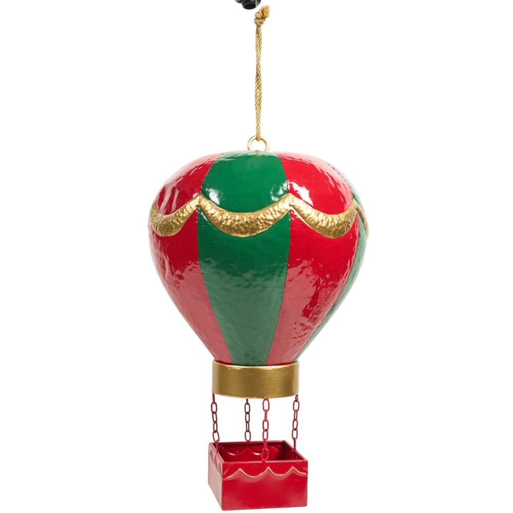 Crimson and Gold Christmas Balloon Decoration Image 1