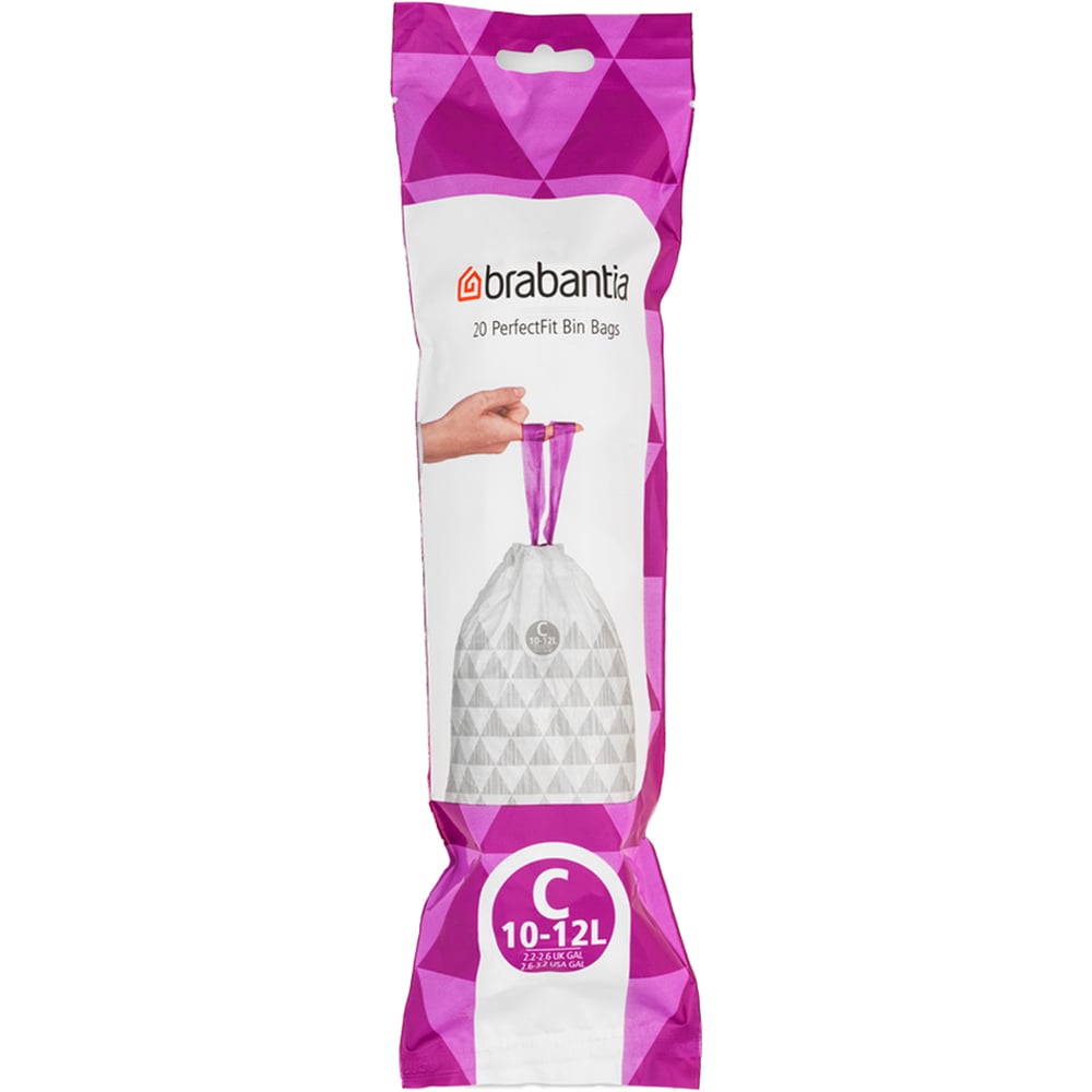Brabantia White Refuse Sacks 12L 20 Pack Image 1
