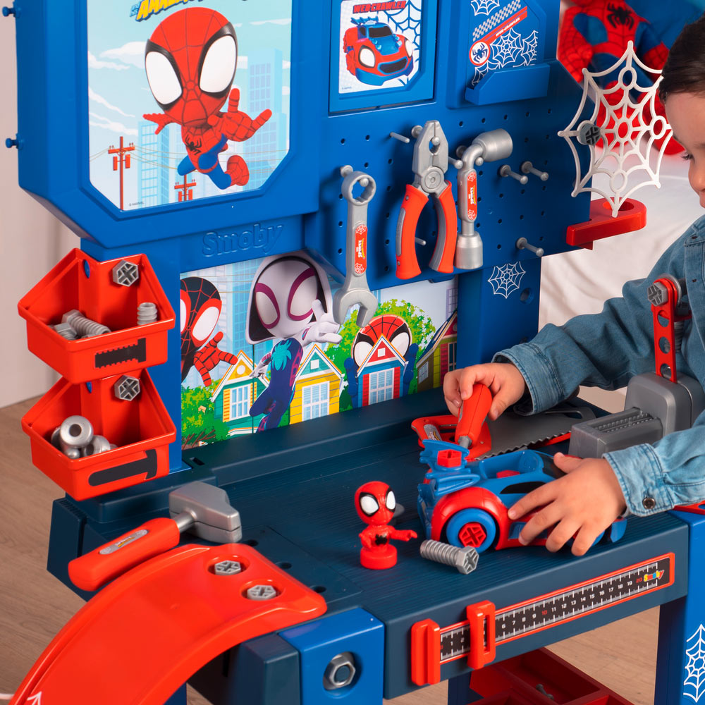 Smoby Spiderman Bricolo Handyman Workbench Playset Image 7