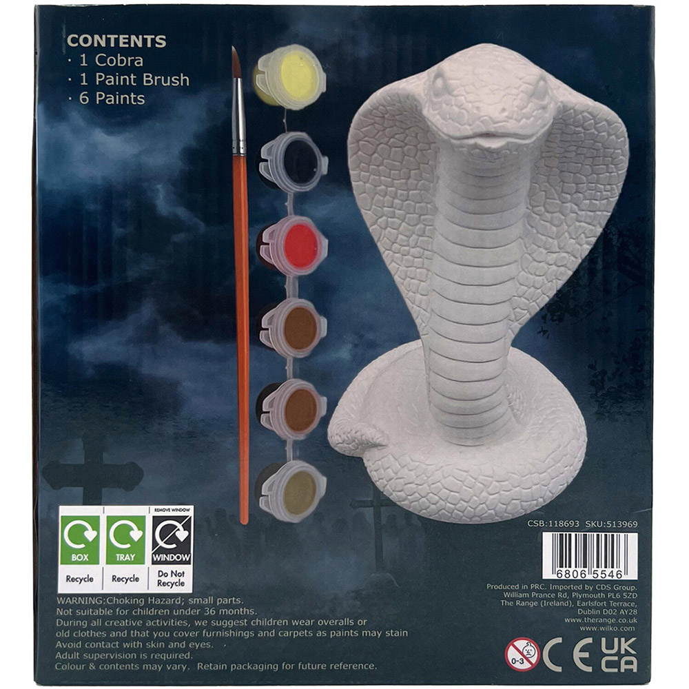 Paint Your Own Cobra Kit White Image 2