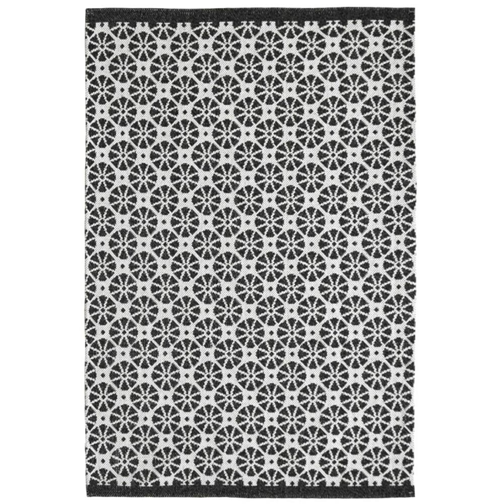 Homemaker Monochrome Cotton Starburst Rug 100 x 150cm Image 1