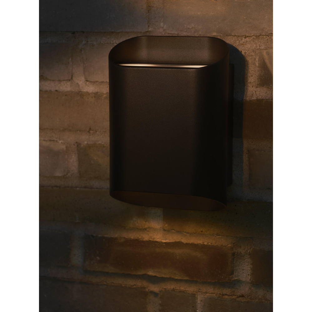 Nordlux Nico 22 GU10 Black Round Maxi Wall Light Image 8