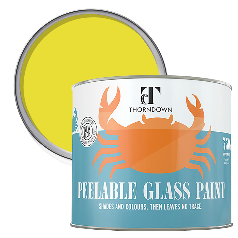 Thorndown Wizard Yellow Peelable Glass Paint 750ml Image 1