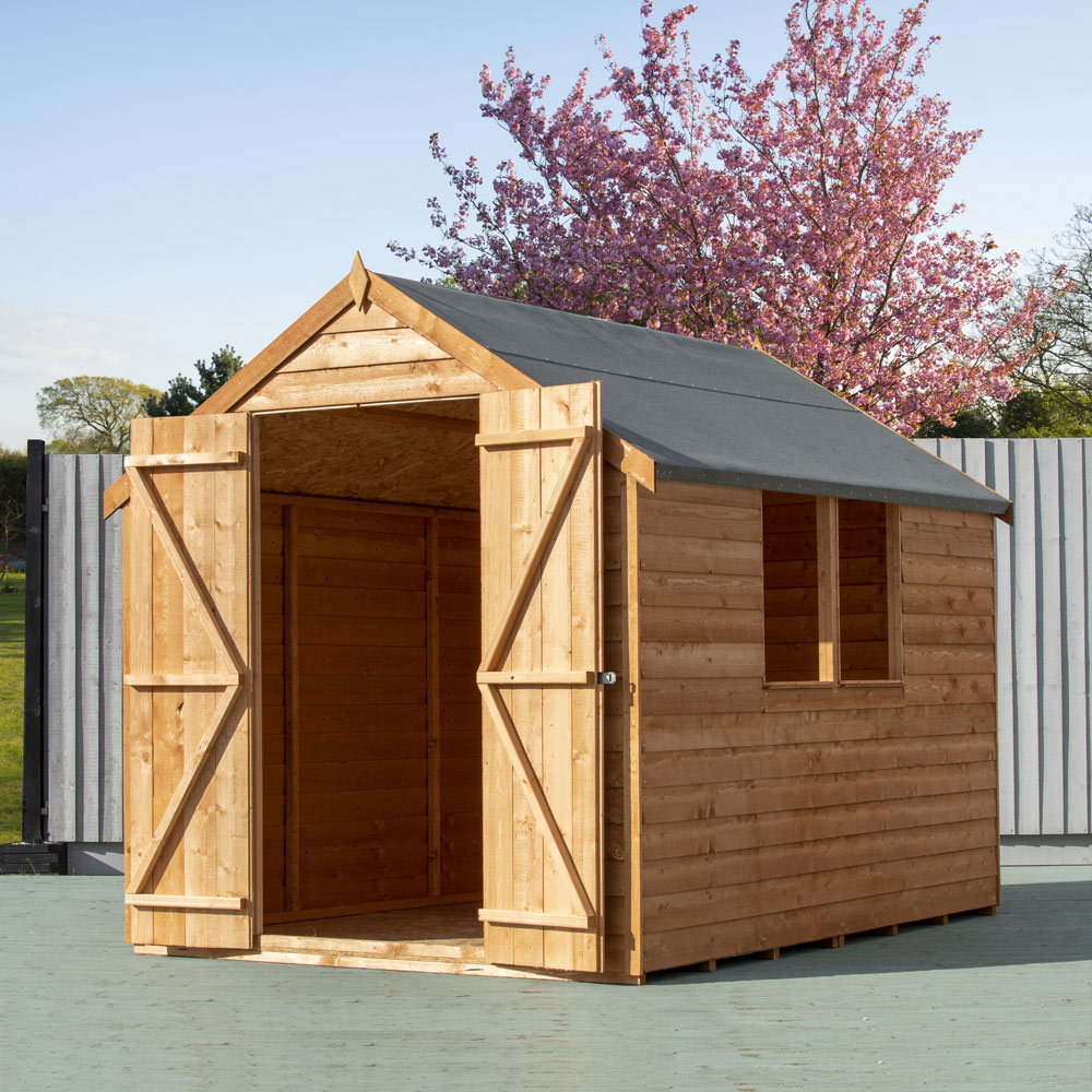 Shire 8 x 6ft Double Door Overlap Dip Treated Shed Image 4