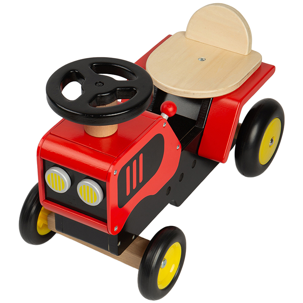 Bigjig Toys Ride-On Tractor Red Image 1