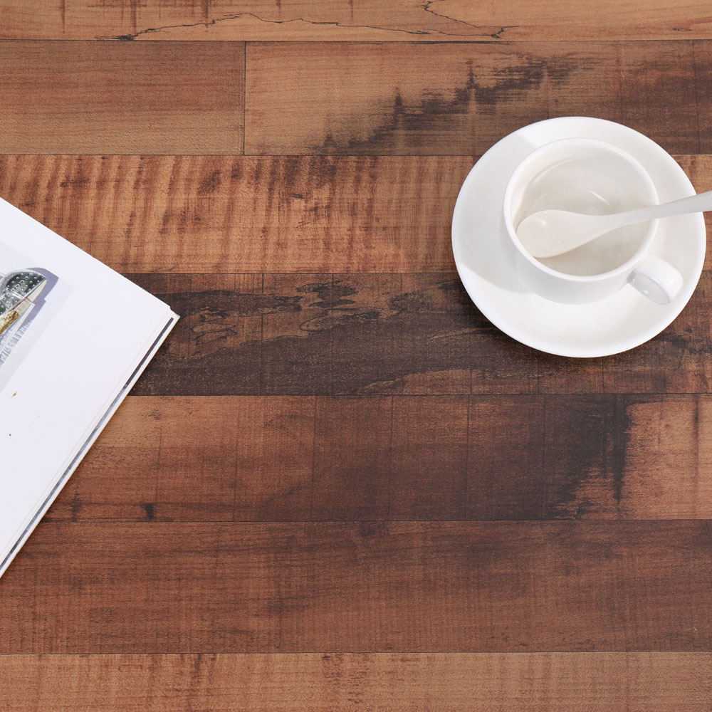 FurnitureHMD Single Shelf Industrial Style Wooden Coffee Table Image 6