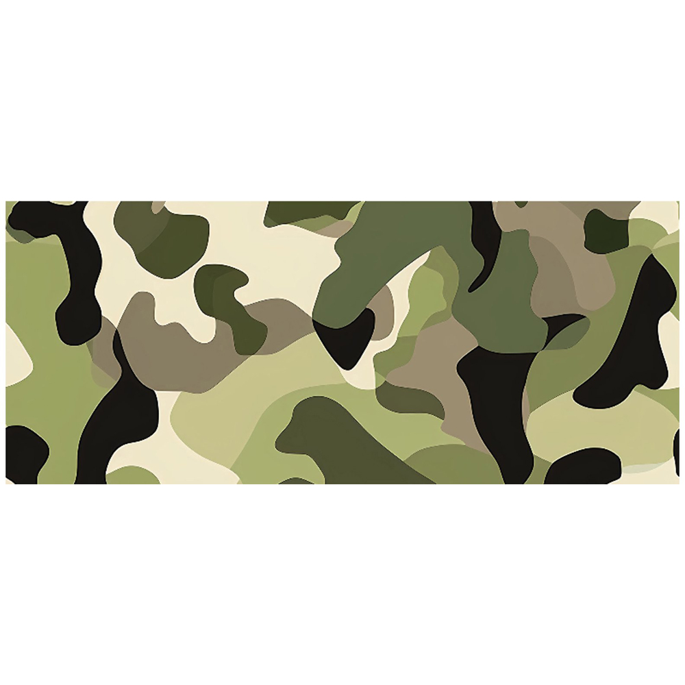 Warren Reed Designer Camouflage Design Glass Bathroom Splashback 25 x 60cm Image 2