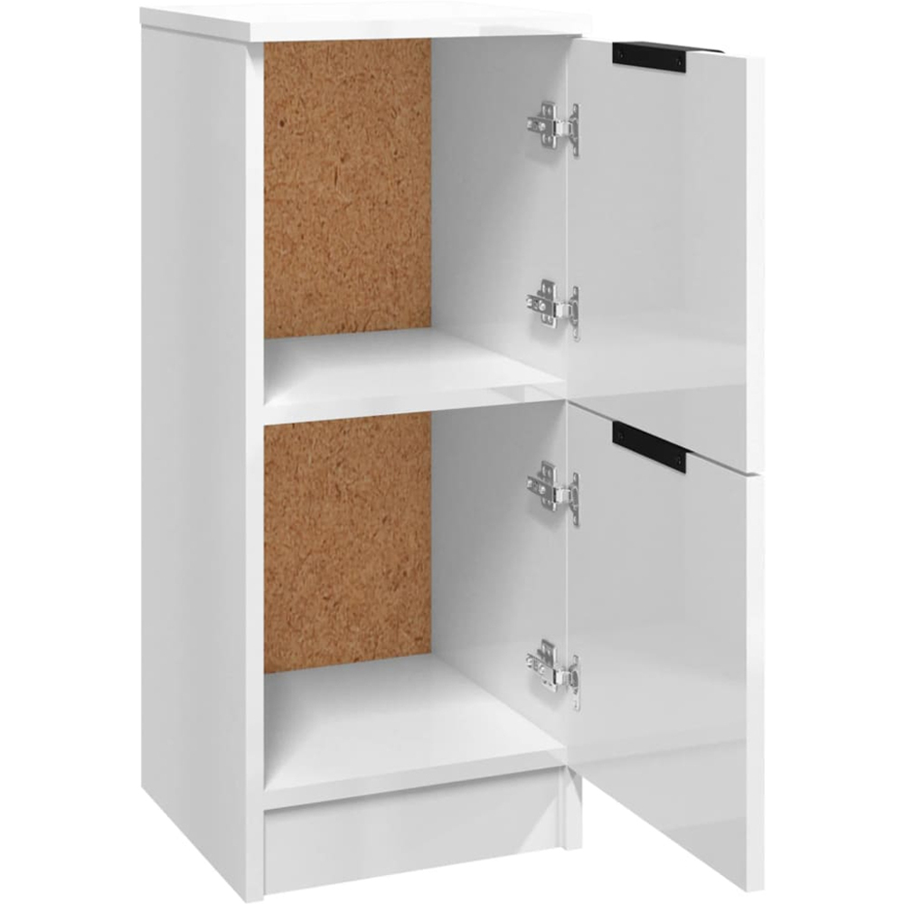 vidaXL 2 Door White Sideboard Set of 2 Image 5