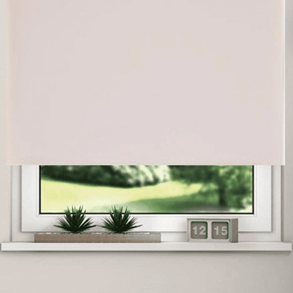 New EdgeBlinds Thermal Blackout Roller Blinds Pink 115cm Image 3