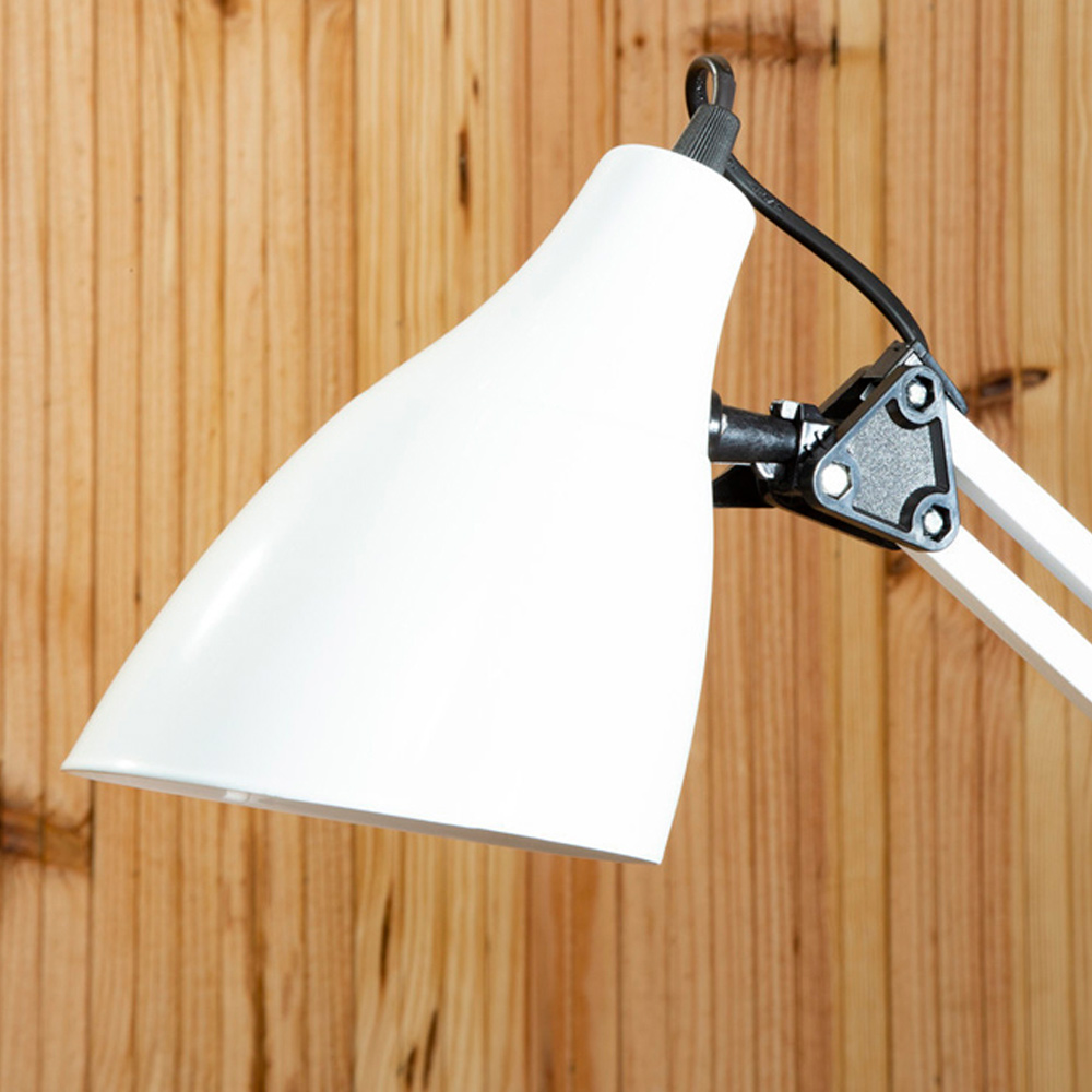 Premier Housewares Finley White Desk Lamp Image 5