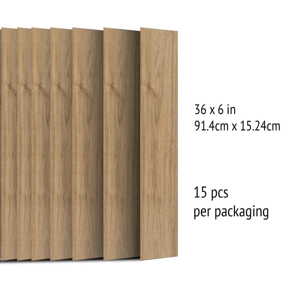 Walplus White Wash Wood Look Plank 3D Wall Panel 15 Pack Image 7