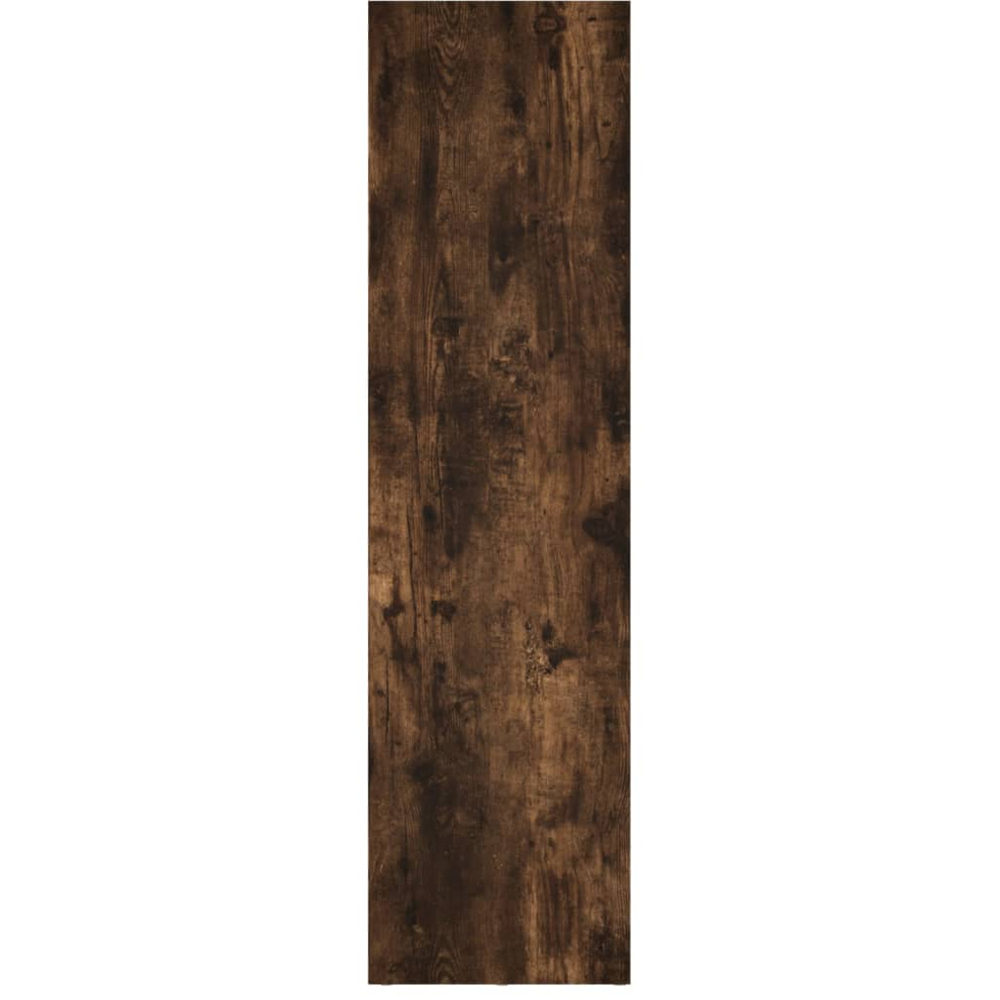 vidaXL 3 Shelf Smoked Oak Bookcase Image 5