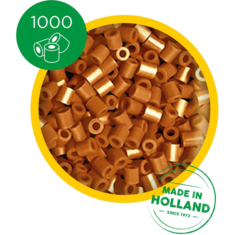 SES Creative Beedz Brown Iron On Beads 1000 Piece  Image 2