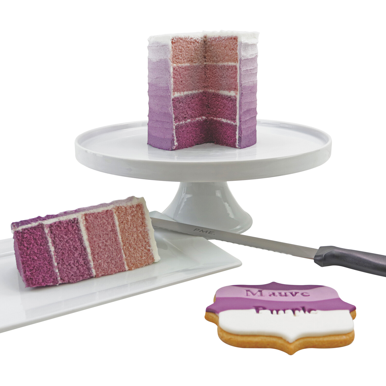 PME Cake Paste Food Colour Misty Mauve Image 6