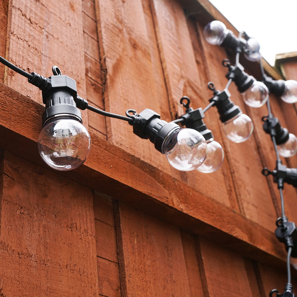 ValueLight Maritta Black Outdoor String Festoon Light Set of 10 Image 6