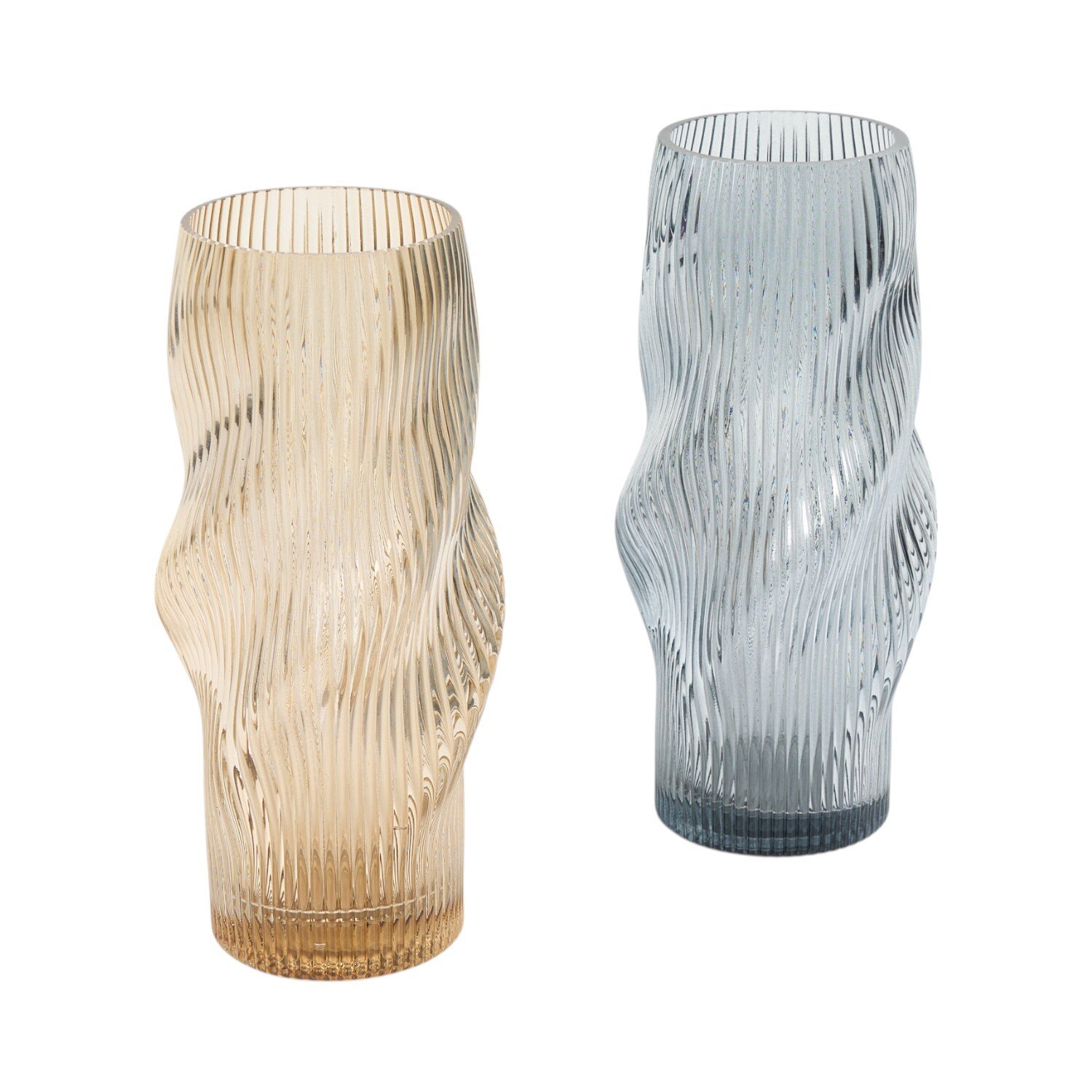 Alayna Swirl Ribbed Vase Image 1