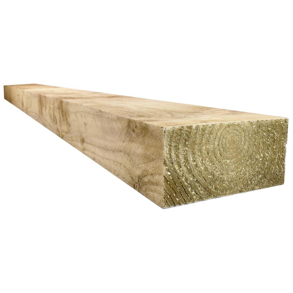 Snowdon Timber Garden Treated Wooden Sleeper 200mm x 2.4m 2 Pack Image 1