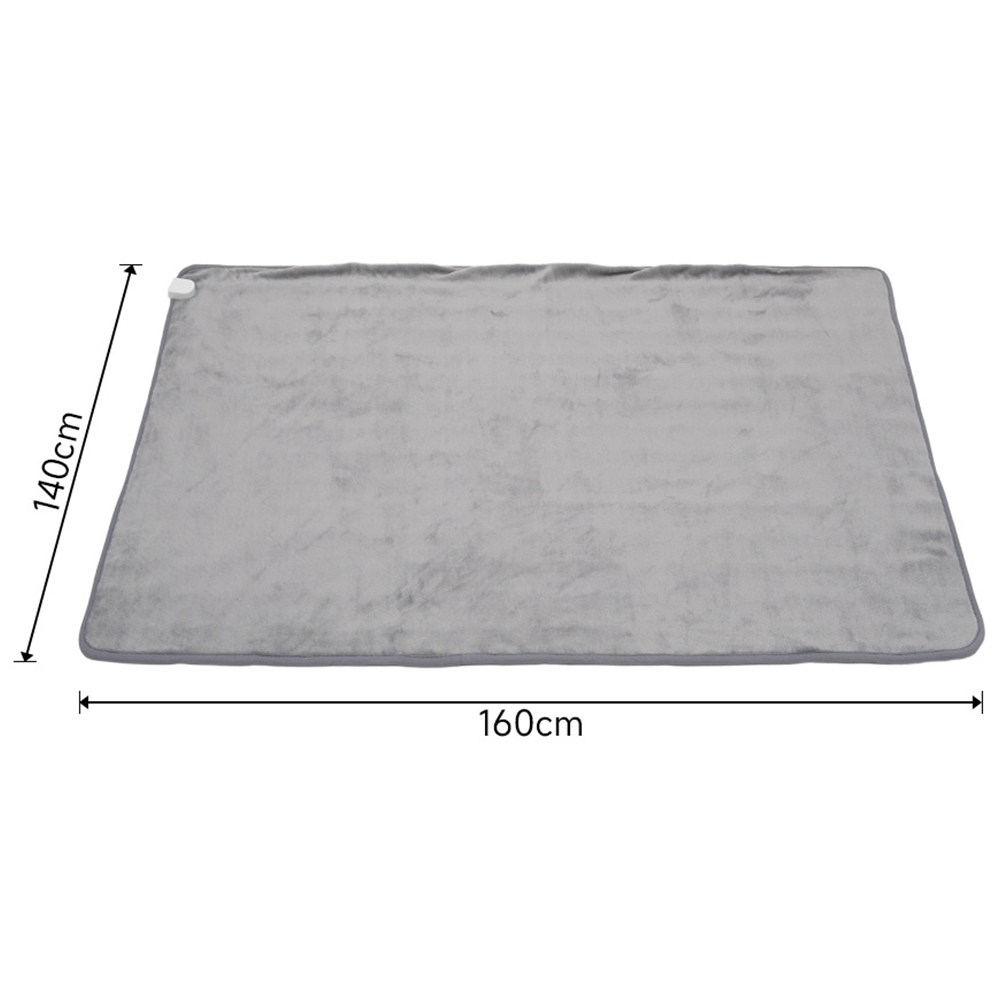 H&O Direct Grey Electric Heated Mattress Pad 160 x 140cm Image 4