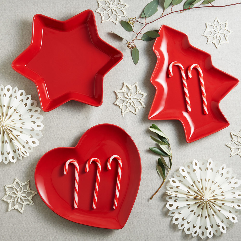 Waterside Red Christmas 3 Piece Serving Set Image 2