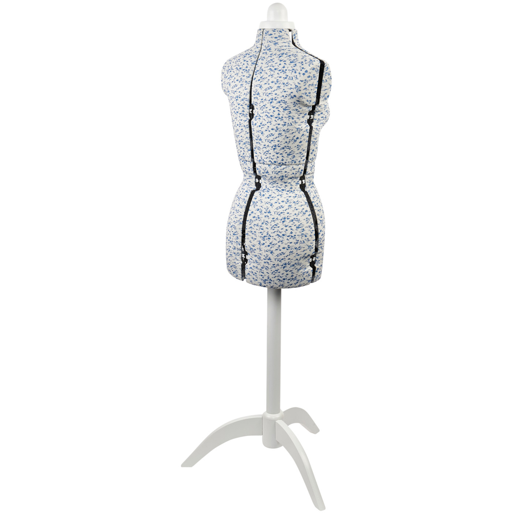 Sewing Online 5915A Ditsy Blue Adjustable 8-Part Dressmakers Dummy with Hem Marker Small Image 3
