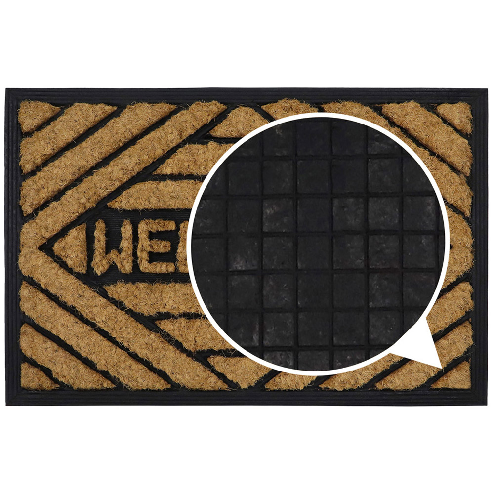 JVL Welcome Tuffscrape Coir Mat 40 x 60cm Image 4