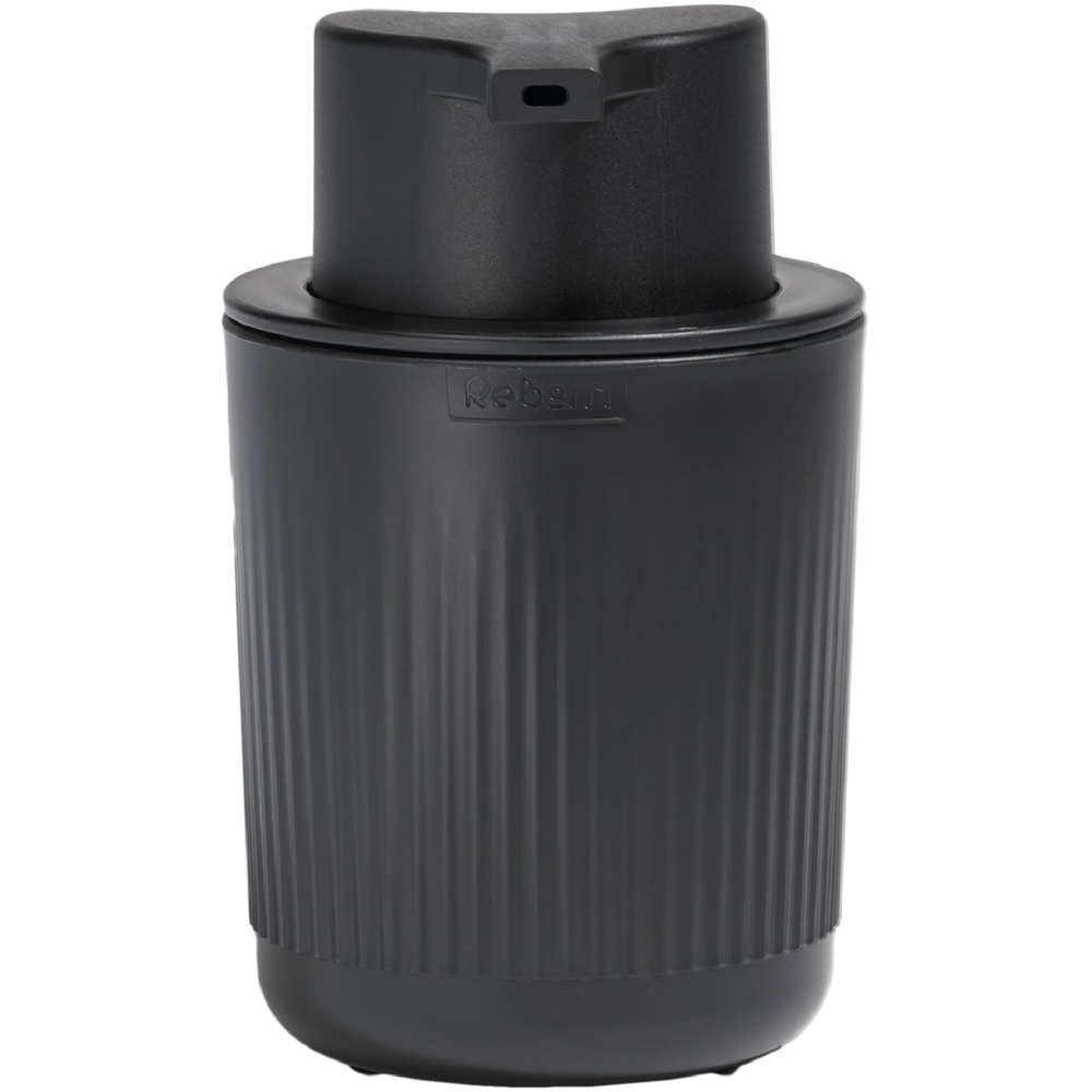 ReBorn Dark Grey Eco Friendly Wall Mounted Recycled Plastic Soap Dispenser 250ml Image 3