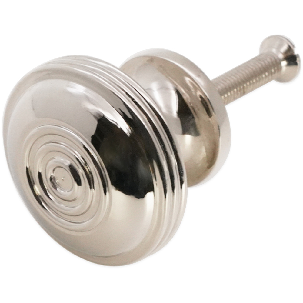 Spira Brass Bloxwich Polished Nickel Large 41mm Cupboard Knob Image 4