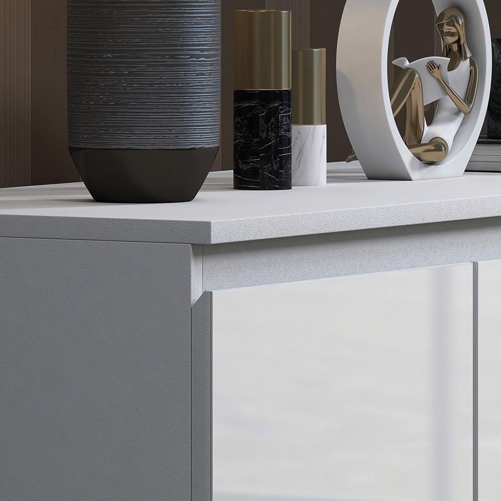 FWStyle Stora Merchant 7 Drawer White Gloss Chest Of Drawers Image 4