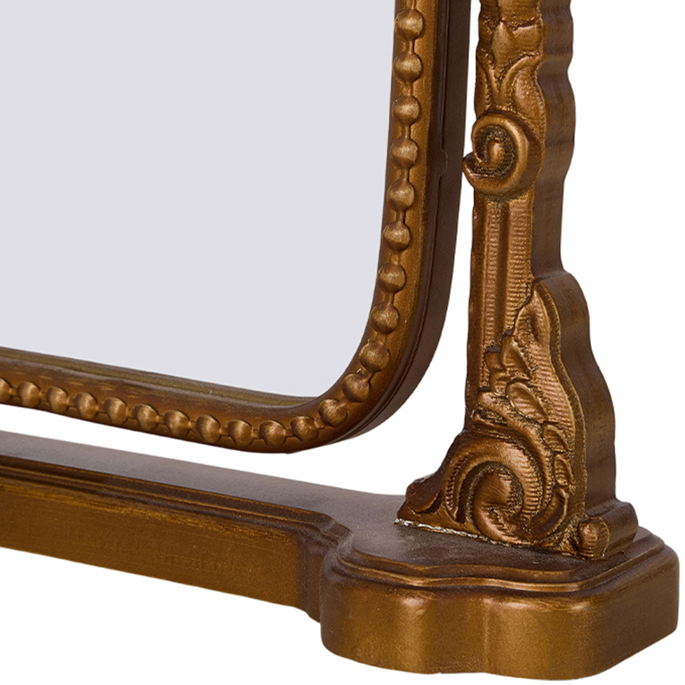 Living and Home Gold Rectangular Classic Freestanding Mirror 39.5 x 35.5cm Image 6