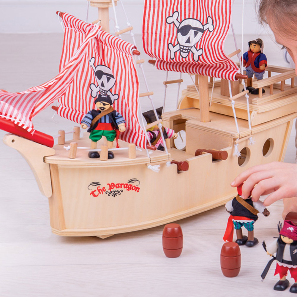 Tidlo Kids The Paragon Pirate Ship Playset Image 2