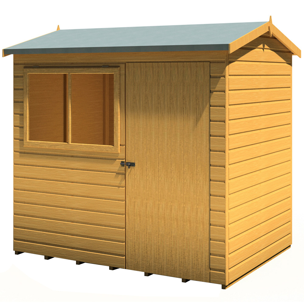 Shire Lewis 7 x 5ft Style C Reverse Apex Shed Image 1