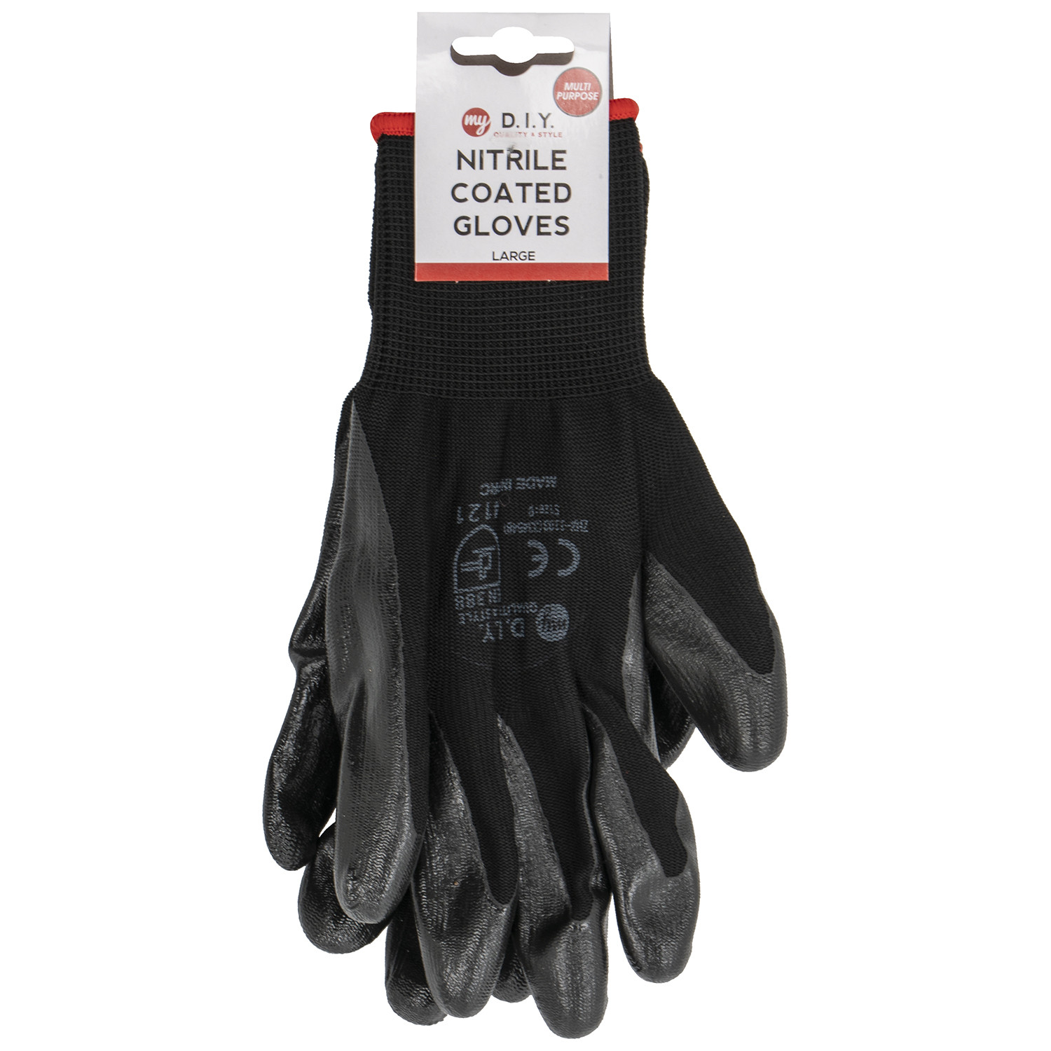My DIY Black Multi Purpose DIY Nitrile Coated Gloves Image