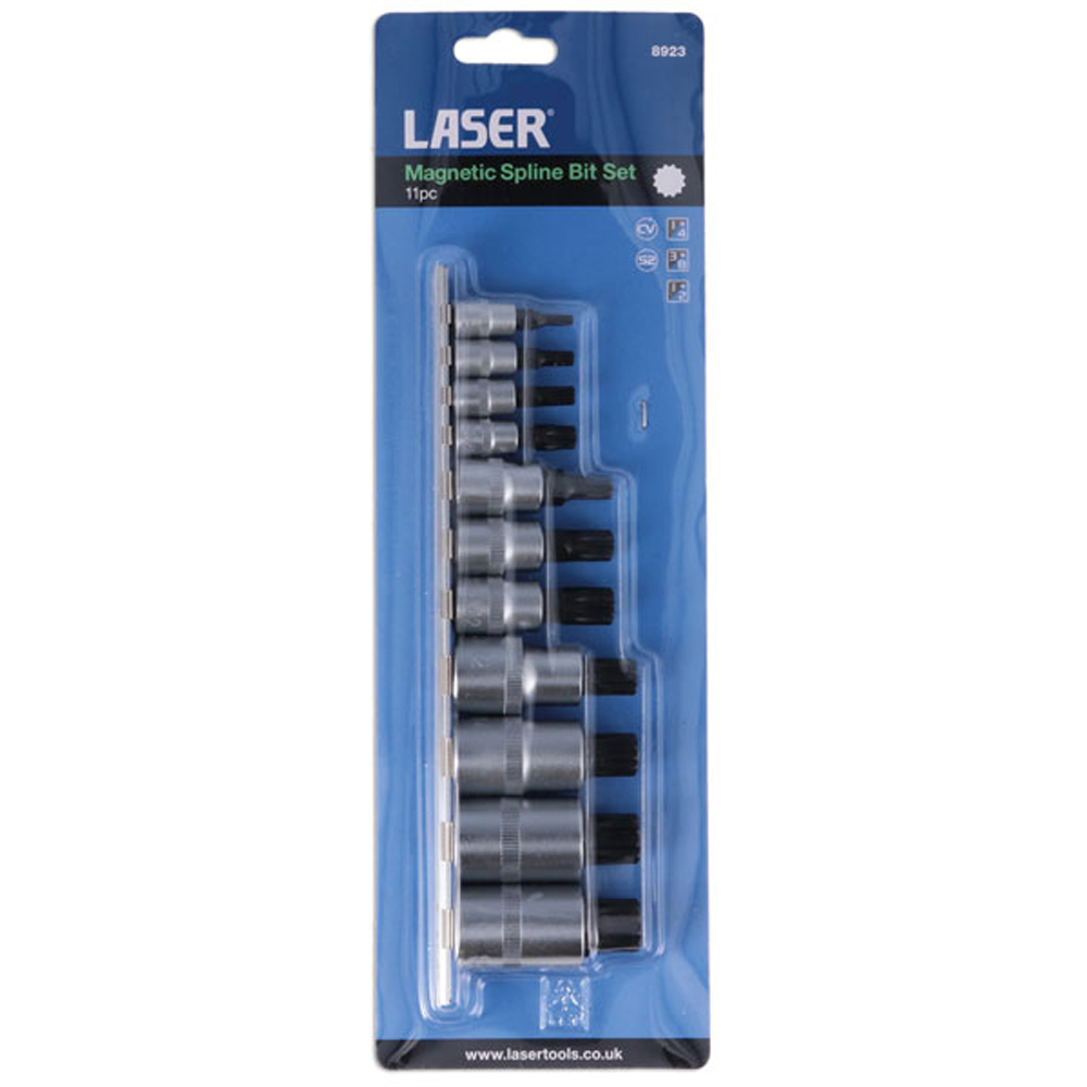 Laser 11 Piece Magnetic Spline Bit Set Image 6