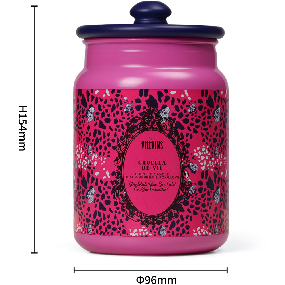 Disney Villains Cruella De Vil Black Pepper and Foxglove Scented Candle 430g Image 5