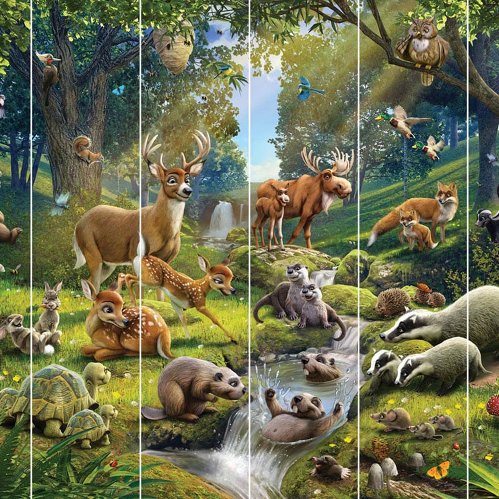 Walltastic Animals of the Forest Wall Mural Image 2