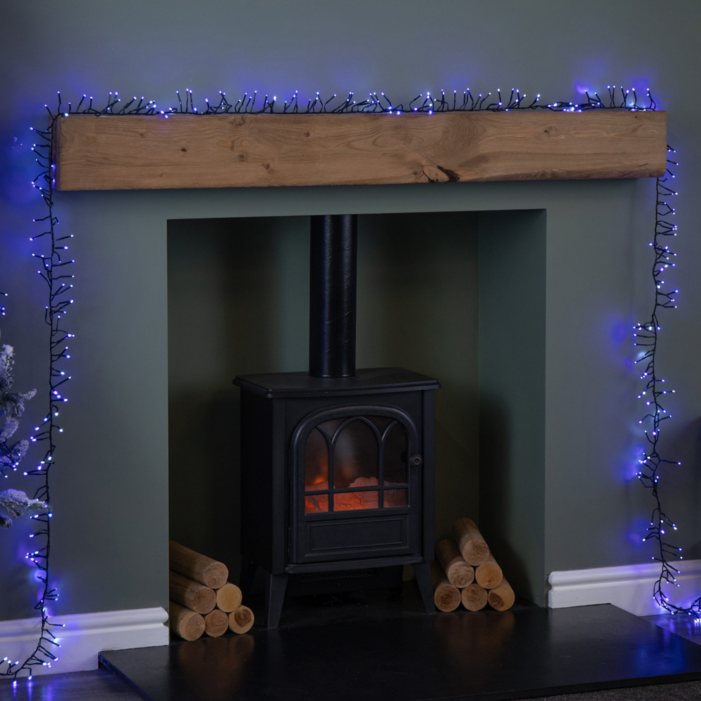 Samuel Alexander 1440 Blue and White LED Christmas Cluster Light 18.5m Image 3
