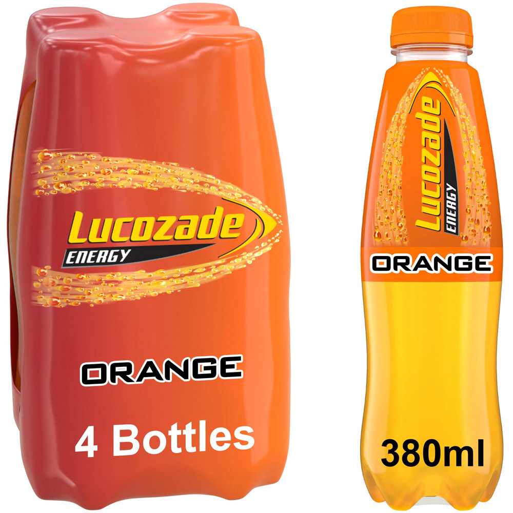 Lucozade Energy Orange 4 x 380ml Image