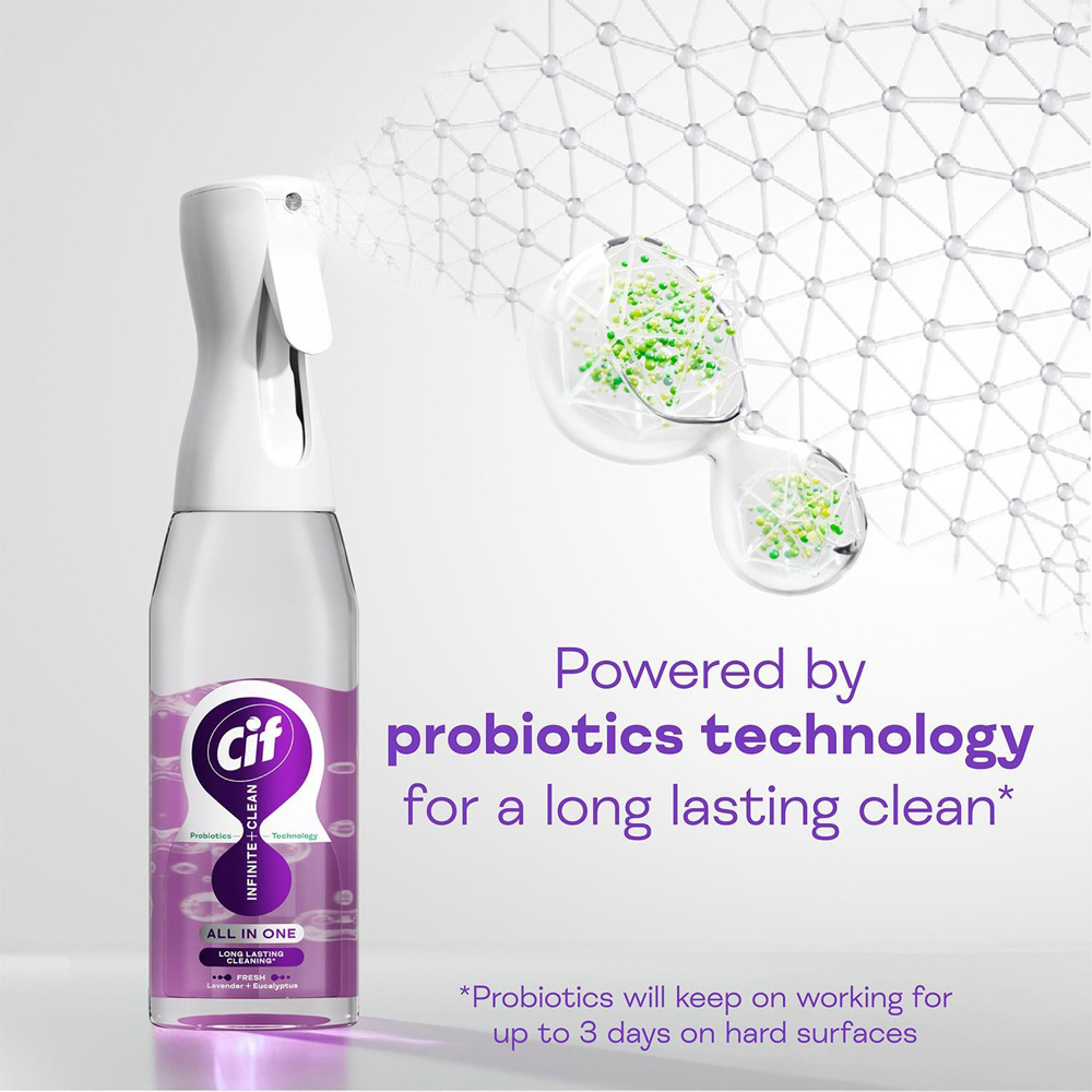 Cif Infinite Clean All in One Lavender and Eucalyptus Cleaner Reload 590ml 6 Pack Image 9