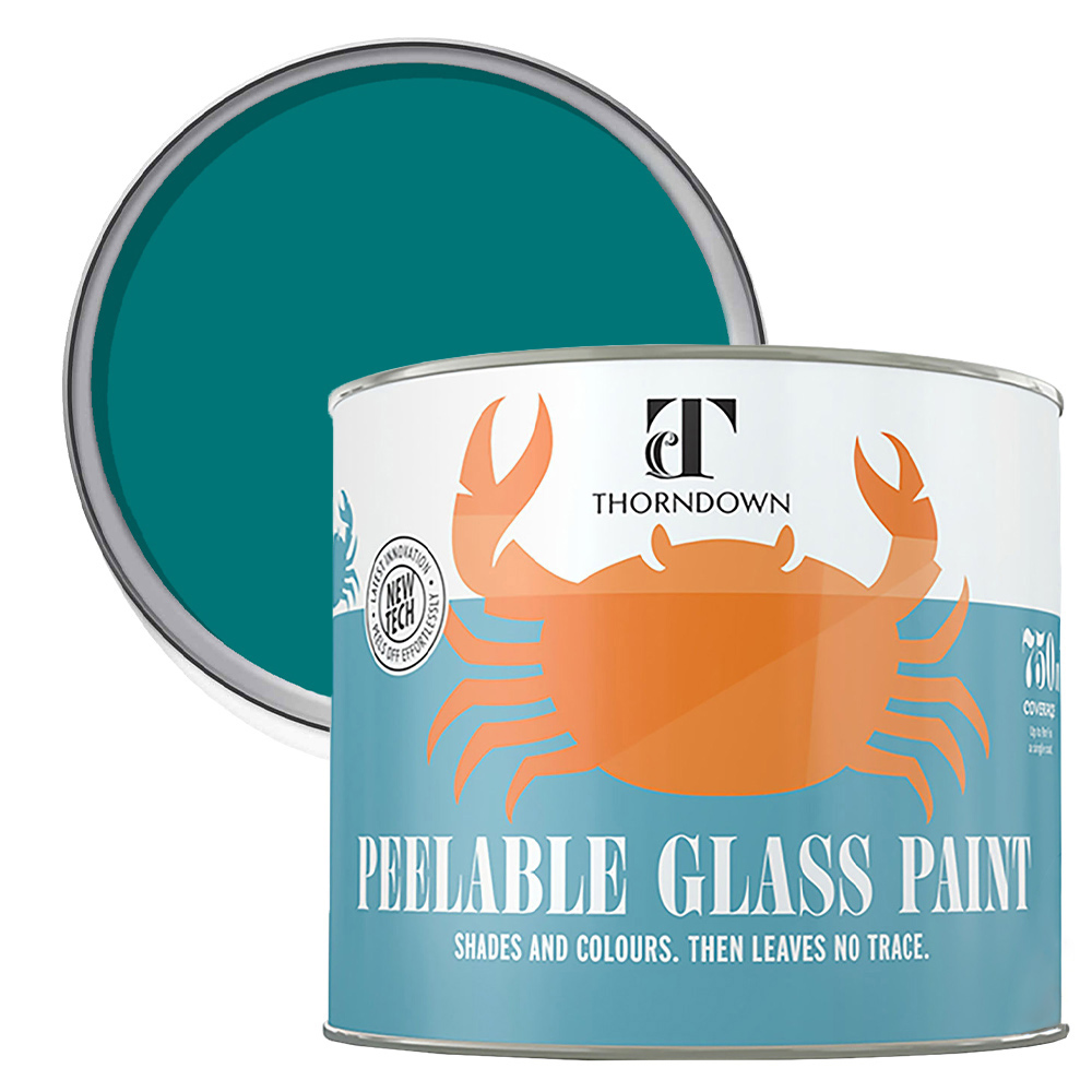 Thorndown Mermaid Blue Peelable Glass Paint 750ml Image 1