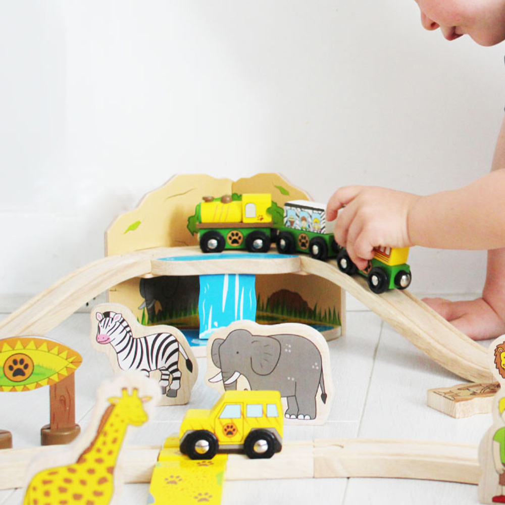 Bigjigs Rail Kids Safari Train Set Image 2