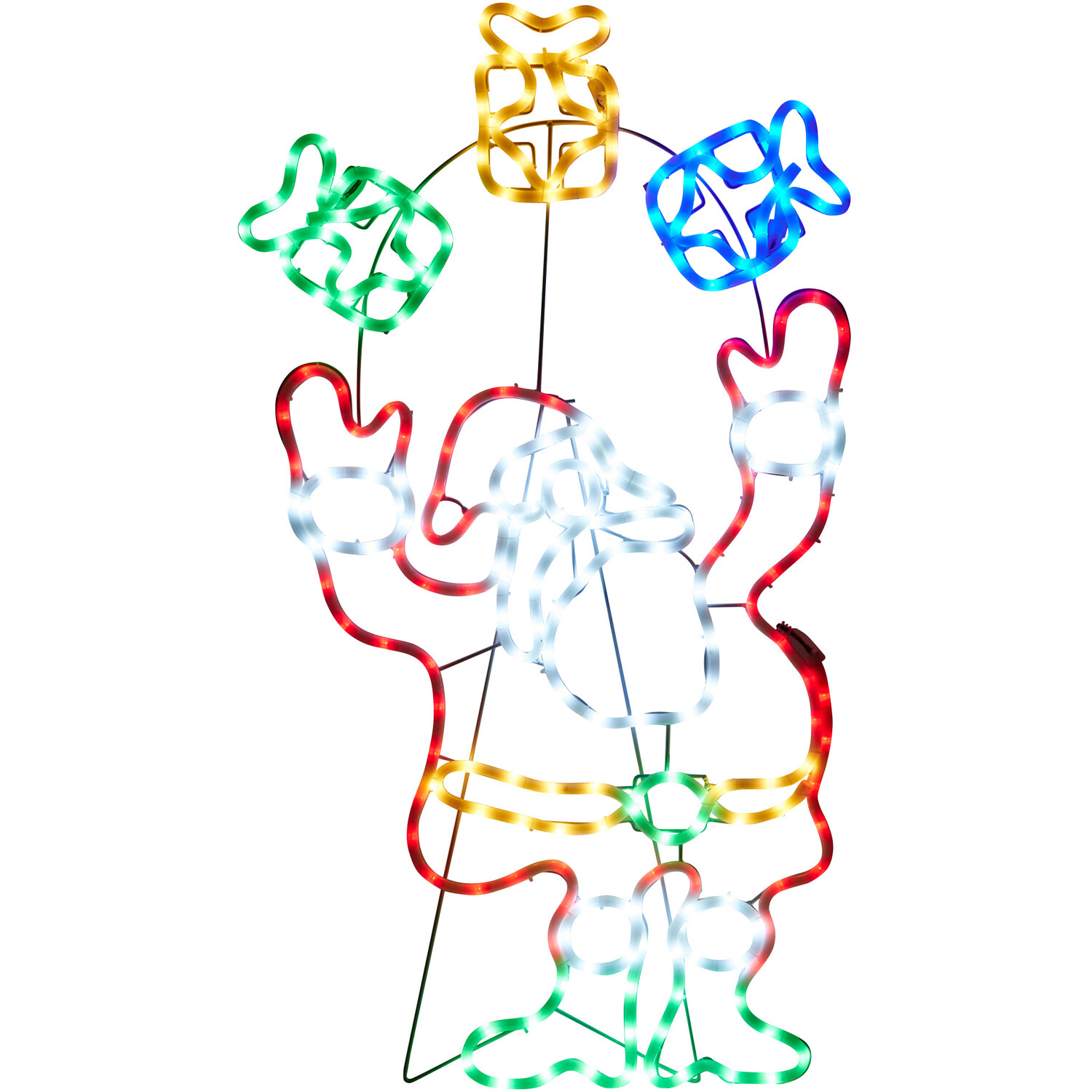 Santa and Presents Rope Light Image 1