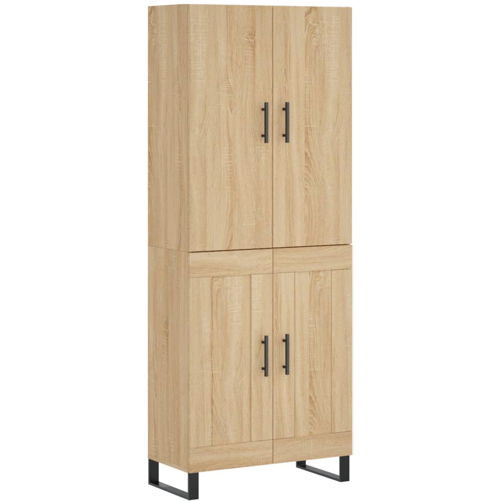 vidaXL Brown Engineered Wood Highboard Image 2