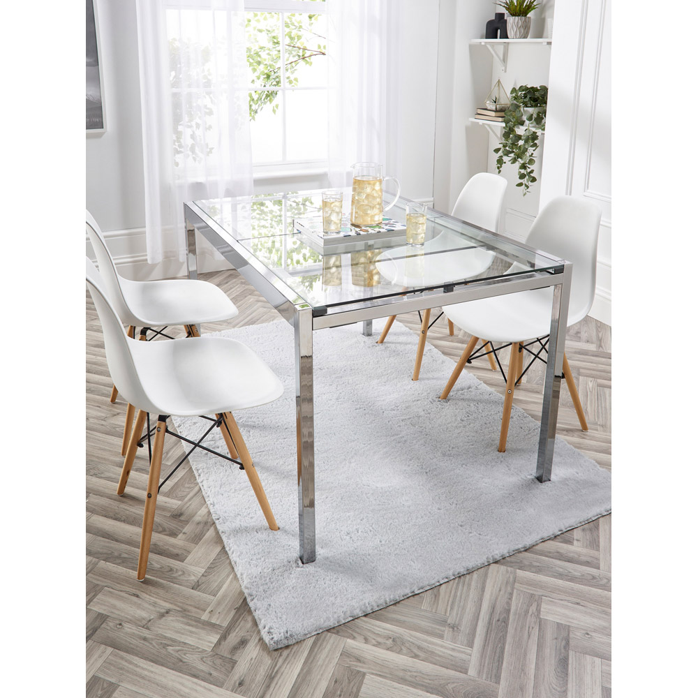 Origins My Washable Faux Fur Grey Rug 160 x 230cm Image 2