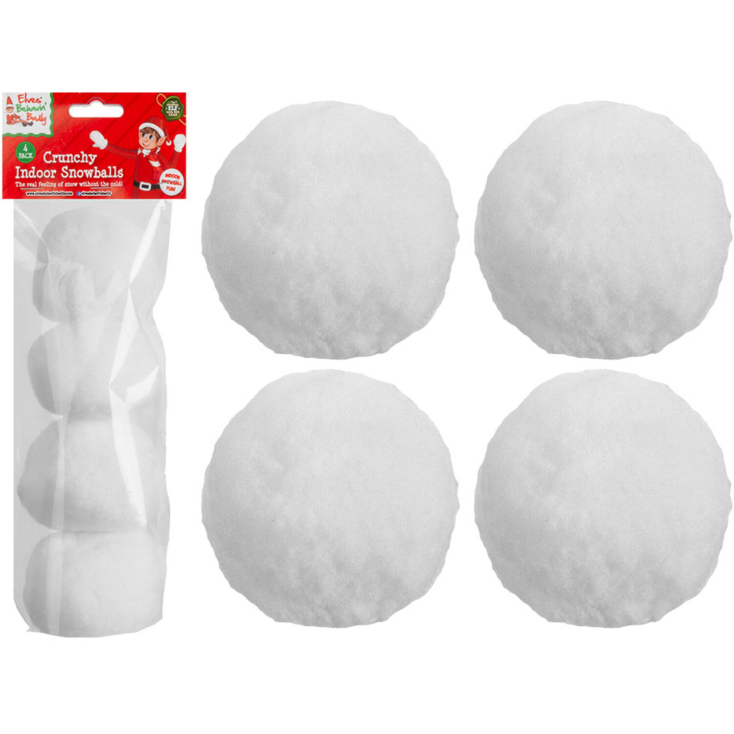 Pack of 4 Indoor Snowballs Image