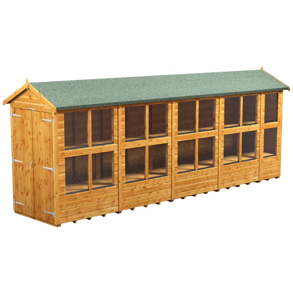 Power Sheds 18 x 4ft Double Door Apex Potting Shed Image 1
