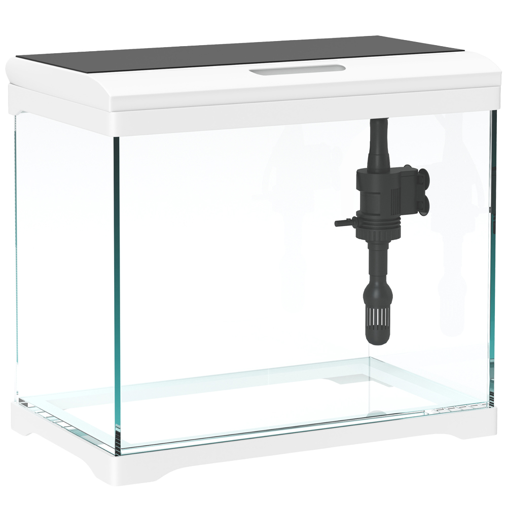 PawHut 27L Glass Fish Tank with Filter System Image 1